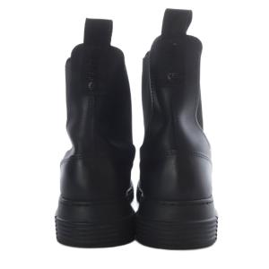 GANNI チェルシーブーツ サイドゴアブーツ ショート ローヒール レザー 37 ブラック /YO9 SH