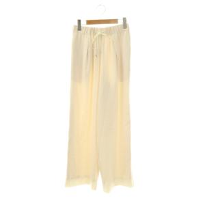 ストレッチ イージーセミワイドパンツ タック 34 オフホワイト /HK OS SH
