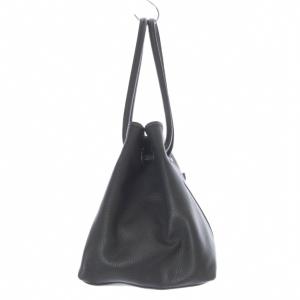 VASIC ボンド ミニ ハンドバッグ ショルダーバッグ 2way 斜め掛け 巾着 レザー グレー /YO4