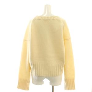 MACPHEE Vネックカーディガン ラムカシミヤ S アイボリー /SS OS