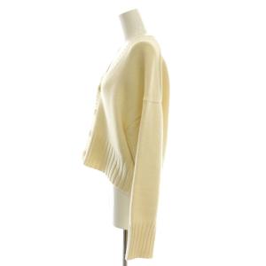 MACPHEE Vネックカーディガン ラムカシミヤ S アイボリー /SS OS