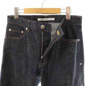 JOHN LAWRENCE SULLIVAN RIGID DENIM METAL LINE JEANS デニムパンツ ジーンズ ストレート S 紺 /MI