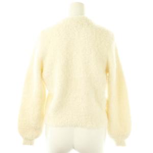 ANAYI ベビーアルパカブルゾン ジャケット ファー パールボタン 36 アイボリー /DO OS