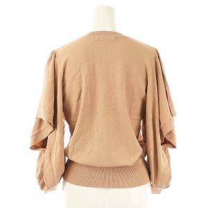 ANAYI レーヨンナイロンスリットスリーブカーディガン ニット 長袖 38 ピンク /NR OS
