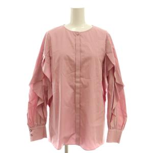 コンパクトコットンラッフルソデブラウス 38 ピンク /SS OS