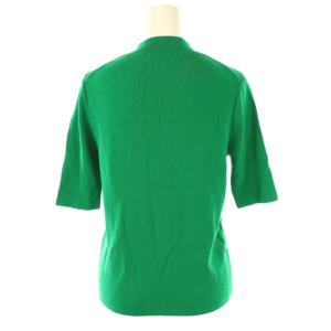 allureville 24AW 総針モックネック5分袖プルオーバー ニット セーター 2 グリーン /ES OS