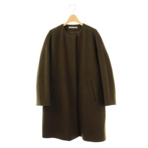 SUPER SEEK MIHA コート ノーカラーコート アウター 38 カーキ /DF OS