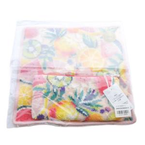 ラブラリーバイ ジューシーマーケット ハンカチ ポーチ セット ピンク /SR3