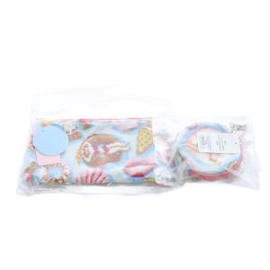 ラブラリーバイ プールパーティー フラットポーチ サークルポーチ セット 水色 ピンク /SR17