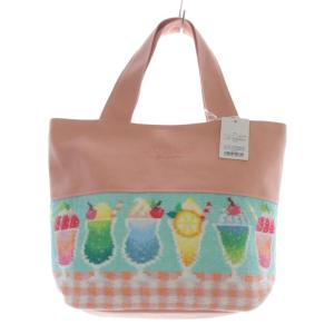 ラブラリーバイ ラブラリーパーラー トートバッグ ハンドバッグ サーモンピンク /SR5