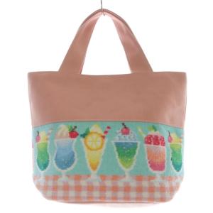 FEILER ラブラリーバイ ラブラリーパーラー トートバッグ ハンドバッグ サーモンピンク /SR5