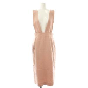 23AW ウールツイルストレッチワンピース 36 ピンク /DO OS