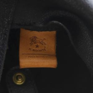 IL BISONTE ショルダーバッグ ワンショルダー ハンドバッグ ワンハンドル カーフレザー ブラック 54242-3-0010