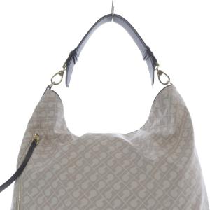 GHERARDINI 総柄トートバッグ ハンドバッグ ピンクベージュ /SR2