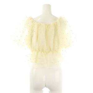 eimy istoire パールスタッズオフショルトップス ブラウス F アイボリー /DO OS