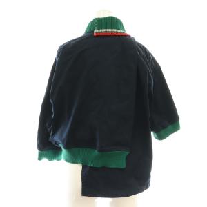 kolor アシンメトリー ショートジャケット 2 ネイビー 21SCL-G01104