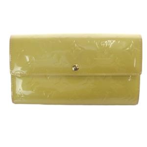モノグラムヴェルニ ポルトフォイユ サラ 二つ折り長財布 黄色 イエロー M91523 /SR54 OH