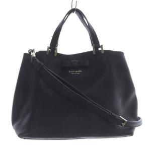 ぺブルレザー パーシング ストリート 2WAYバッグ ハンドバッグ ショルダーバッグ 黒 ブラック WKRU5961