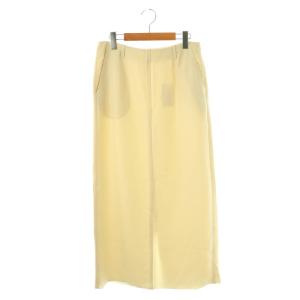 25SS センターシームIラインスカート ロング S ベージュ /DF OS SH