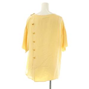 CHANEL VINTAGE ココマーク刺繍ポケットブラウス イエローベージュ