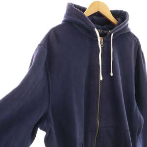 POLO RALPH LAUREN ジップアップパーカー スウェット XXL ネイビー /ES OS