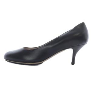 Salvatore Ferragamo レザー パンプス ハイヒール 8 25cm 黒 ブラック /SR15