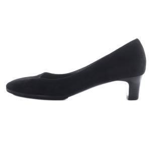 Salvatore Ferragamo スエード パンプス 8 黒 ブラック /SR27
