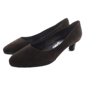 スエード パンプス ハイヒール 8 茶 ブラウン /SR30