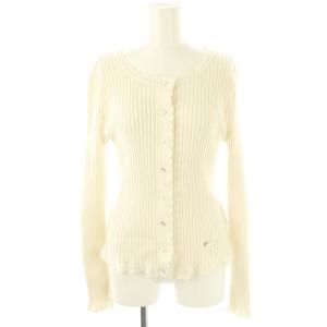 45周年限定カーディガン リブニット 38 アイボリー /CX OS