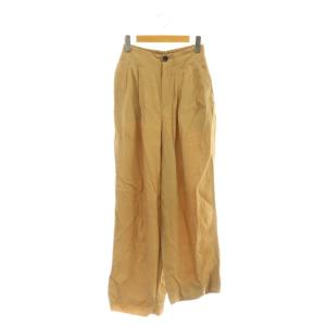 25SS レーヨンシルクツイル 2タックパンツ XS ベージュ /SS OS
