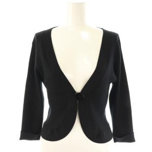 Vネックカーディガン 38 ブラック 118132 /DO OS