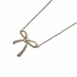 ボウ リボン ネックレス ペンダント リボンモチーフ 925SV シルバー /YO11 OH