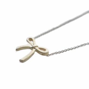 TIFFANY&Co. ボウ リボン ネックレス ペンダント リボンモチーフ 925SV シルバー /YO11 OH