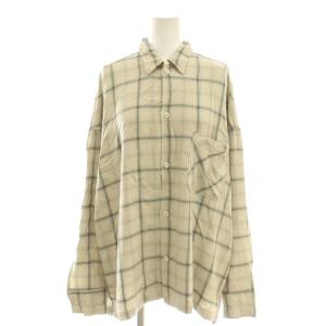 ダブルガーゼ チェックシャツ Fグレー系 /SS OS