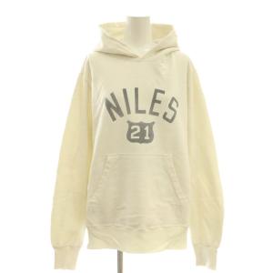 NILESプルオーバーパーカー M 白 ホワイト /SS OS