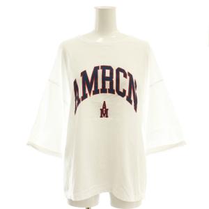 MICA&DEALロゴプリントTシャツ カットソー 半袖 F 白 ホワイト /AT OS