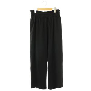 ナイロンストレッチワイドパンツ 40 ブラック /ES OS