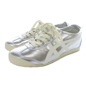 Onitsuka Tiger MEXICO 66 ローカットスニーカー 24cm シルバー色 1183B566 /SR36