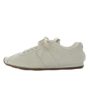 プリューム ナッパレザー スニーカー 37.5 アイボリー 5E114E