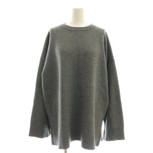 24AW WO/CO 接結ワイドプルオーバー ニット セーター 長袖 グレー /DF OS