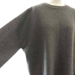 Framework 24AW WO/CO 接結ワイドプルオーバー ニット セーター 長袖 グレー /DF OS