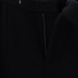 BORDERS at BALCONY ウールタックパンツ テーパード 38 濃紺 ダークネイビー /CX OS