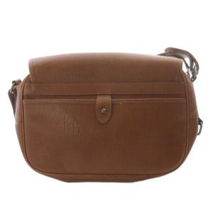RALPH LAUREN Vinteage 韓国製レザーショルダーバッグ ロゴ 茶 ブラウン /SR49