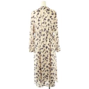 ANAYI 25SS チューリッププリントフレアワンピース ロング 38 ライトピンク /DF OS SH