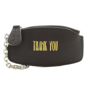 グッドグリーフ good grief キーケース チャーム THANK YOU 茶 ブラウン /SS OS