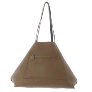 AKRIS AI トートバッグ ポーチ付き ブラウン