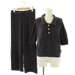24AW スムーズィーアランプルオーバー ロングパンツ セットアップ ルームウェア F チャコール /ES