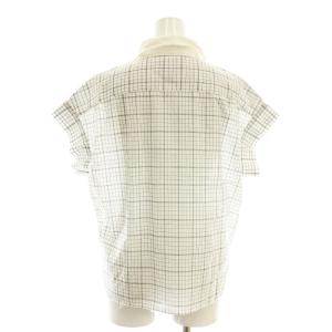 MARGARET HOWELL 23SS COTTON CHECK シャツ 1 白 ホワイト グレー /SS OS
