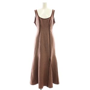 24AW Uネックジャンスカ ワンピース ロング 0 ボルドー /SS OS