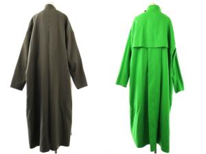 Ameri VINTAGE REVERSIBLE STAND COLLAR COAT コート アウター ロング リバーシブル M グレー